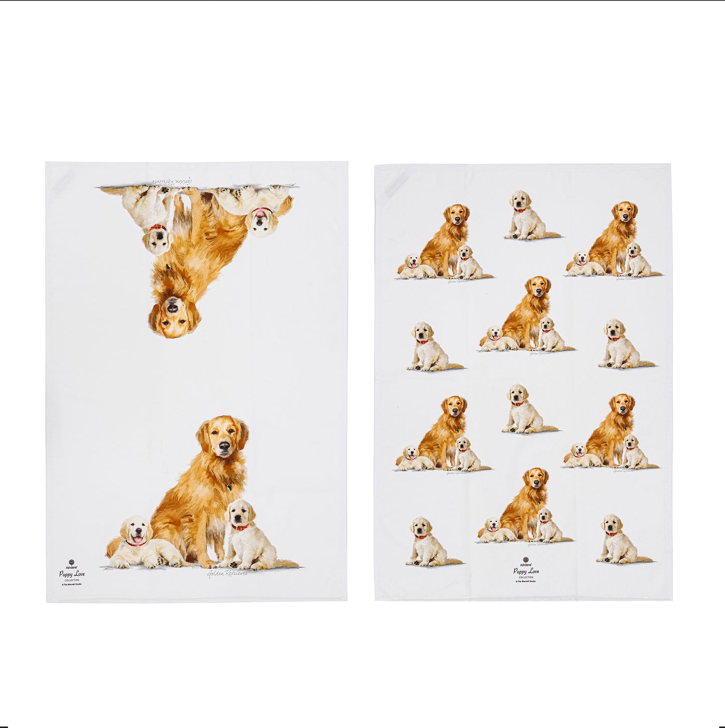 Puppy Love - Golden Retriever Kitchen Towel (2PK)