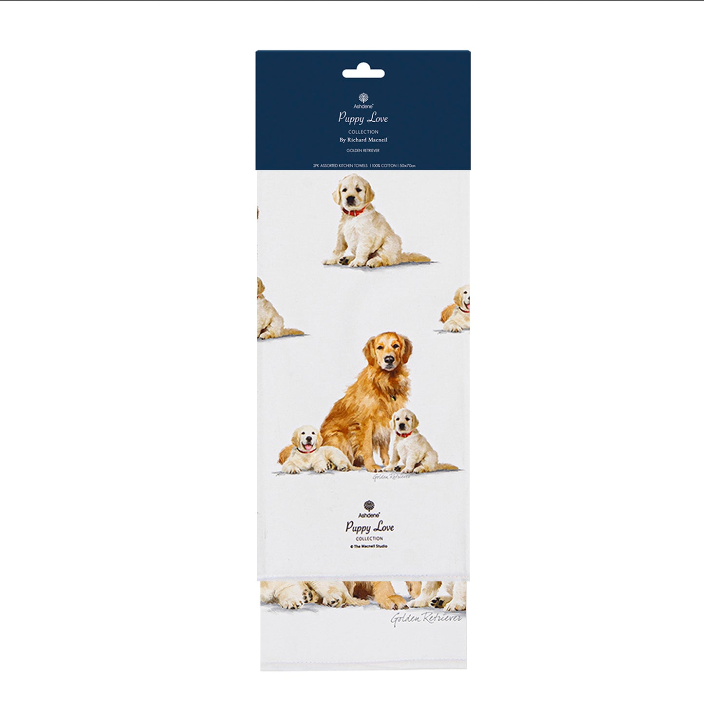 Puppy Love - Golden Retriever Kitchen Towel (2PK)