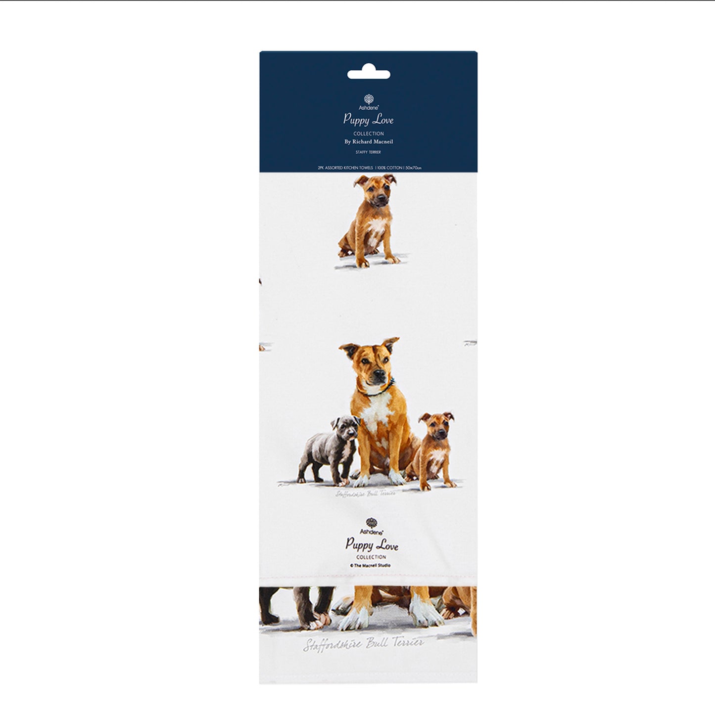 Puppy Love - Staffy Kitchen Towel (2PK)