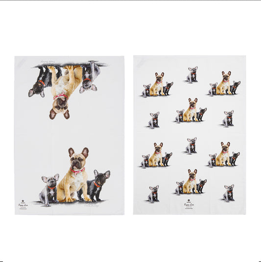 Puppy Love - French Bulldog Kitchen Towel (2PK)