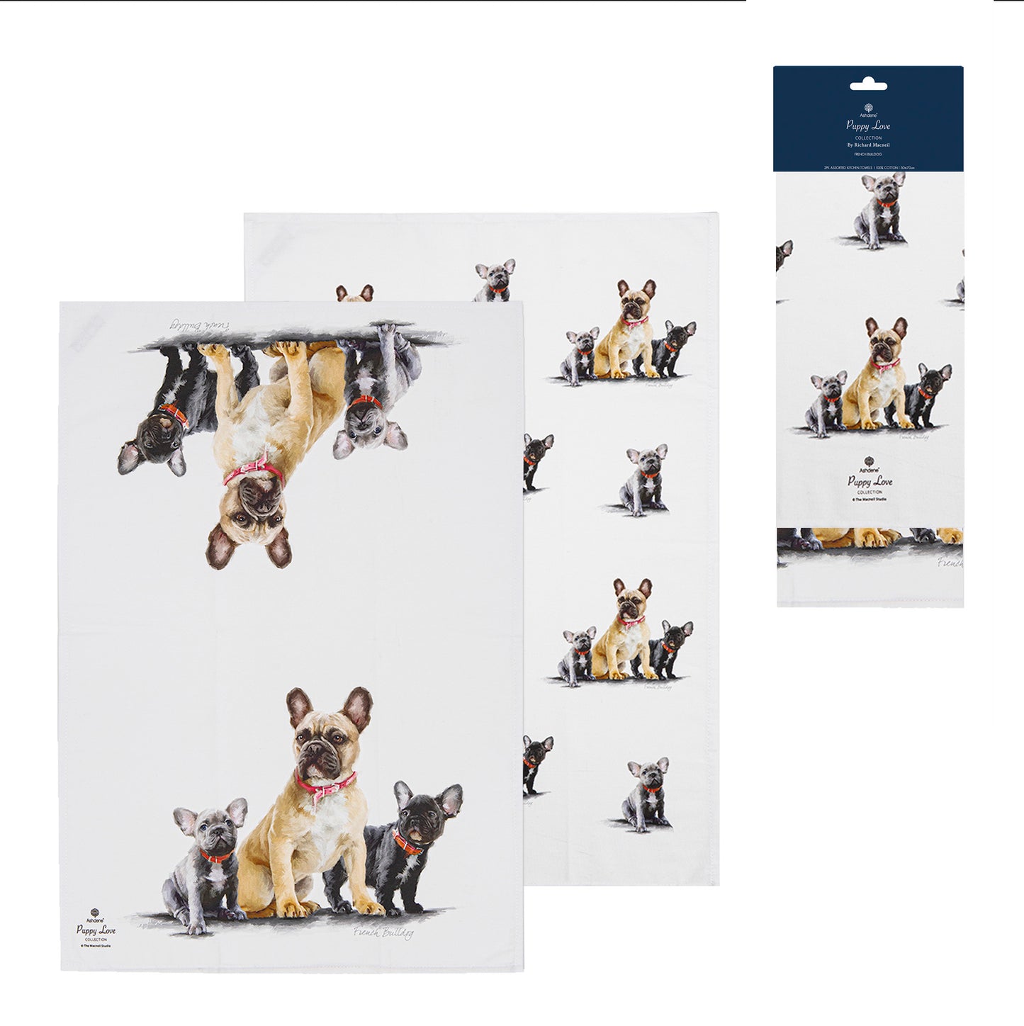 Puppy Love - French Bulldog Kitchen Towel (2PK)