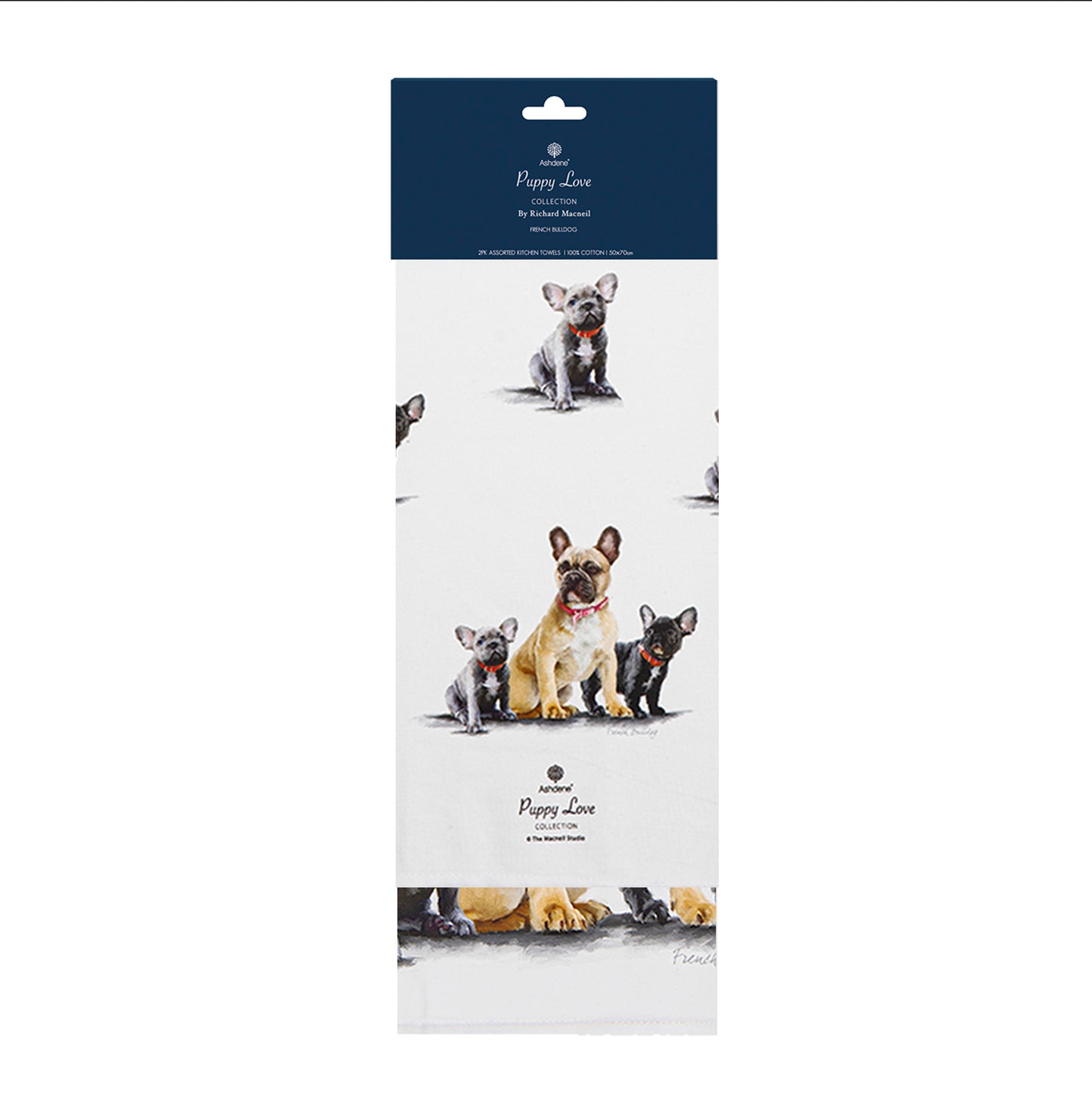 Puppy Love - French Bulldog Kitchen Towel (2PK)