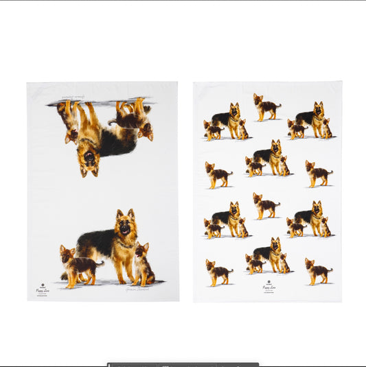 Puppy Love - German Shepherd Kitchen Towel (2PK)