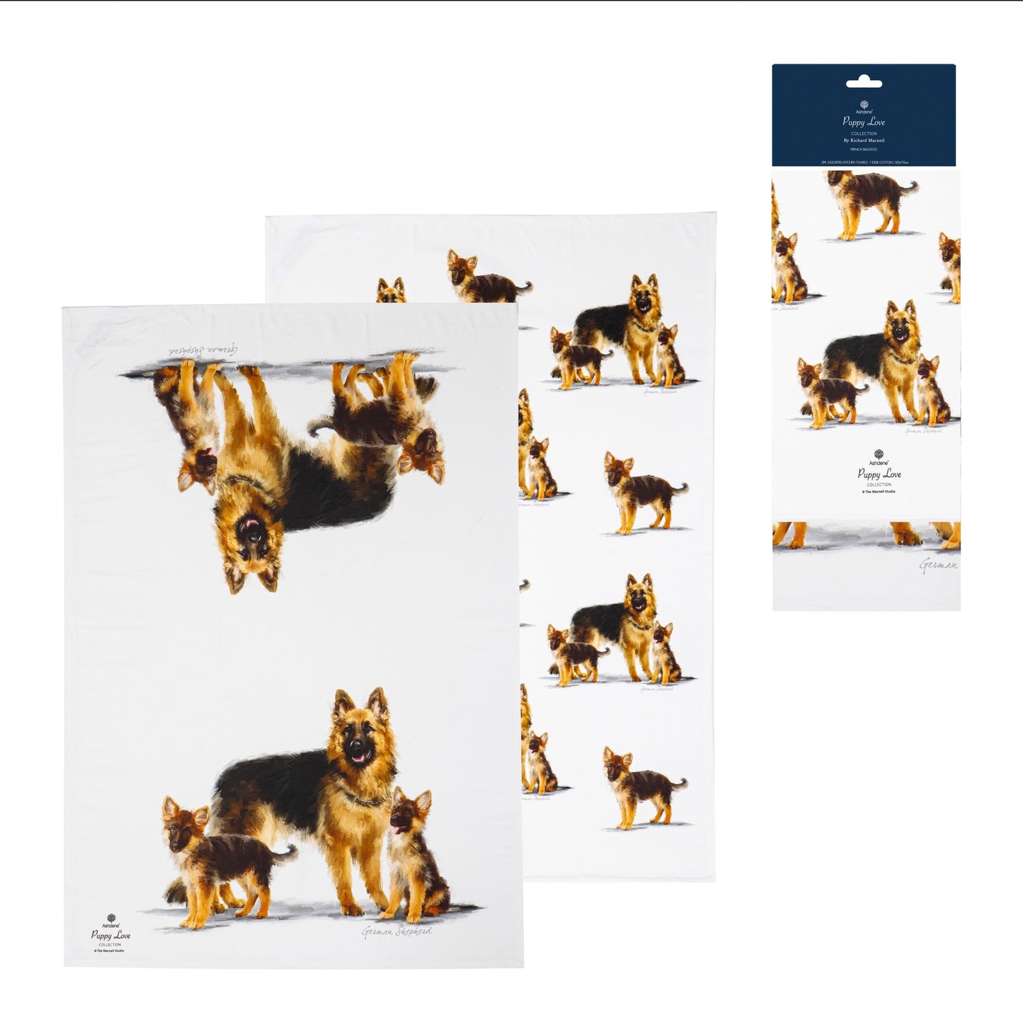 Puppy Love - German Shepherd Kitchen Towel (2PK)