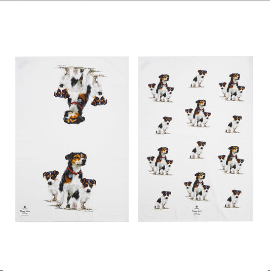 Puppy Love - Jack Russell Kitchen Towel (2PK)