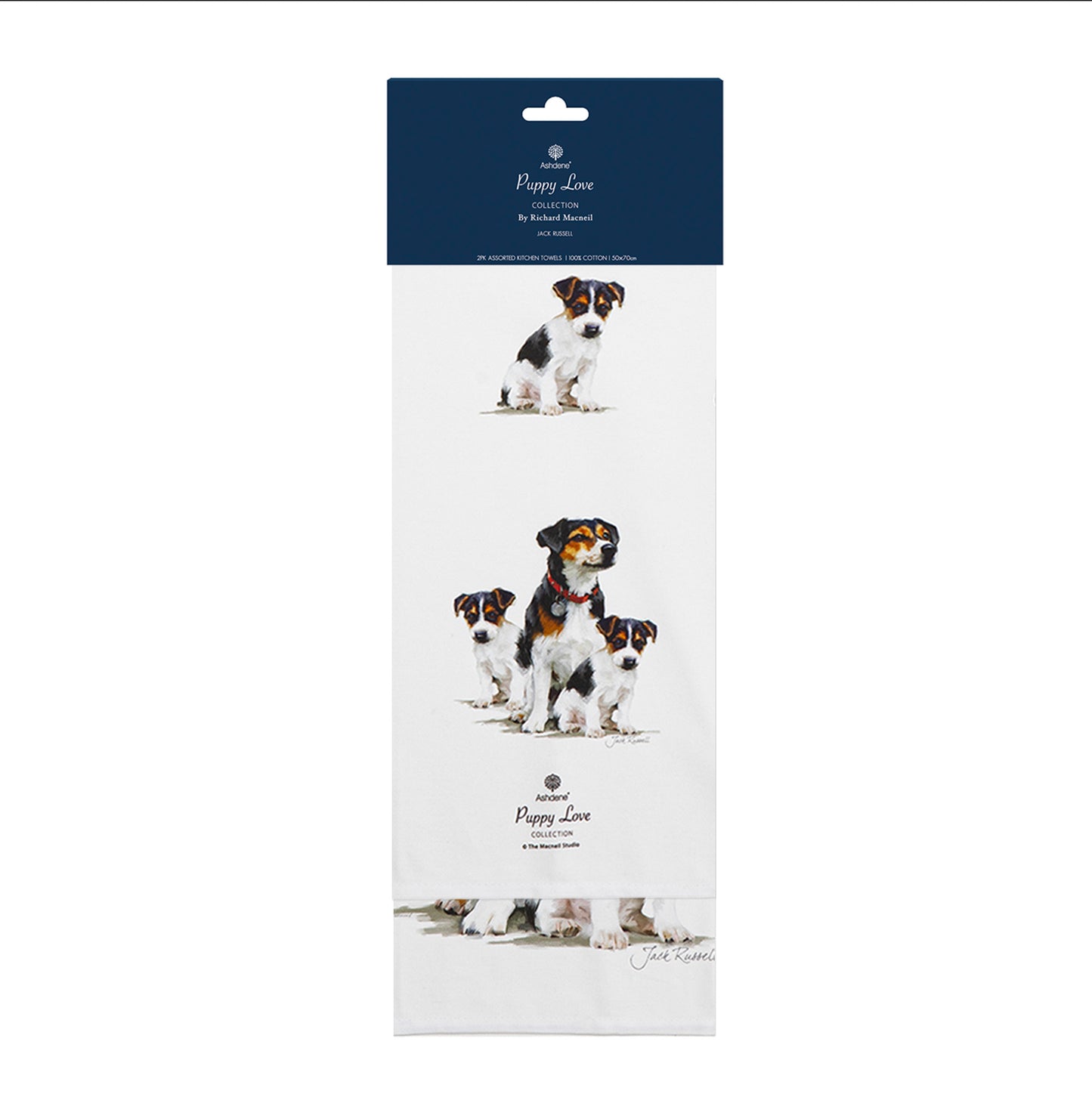 Puppy Love - Jack Russell Kitchen Towel (2PK)