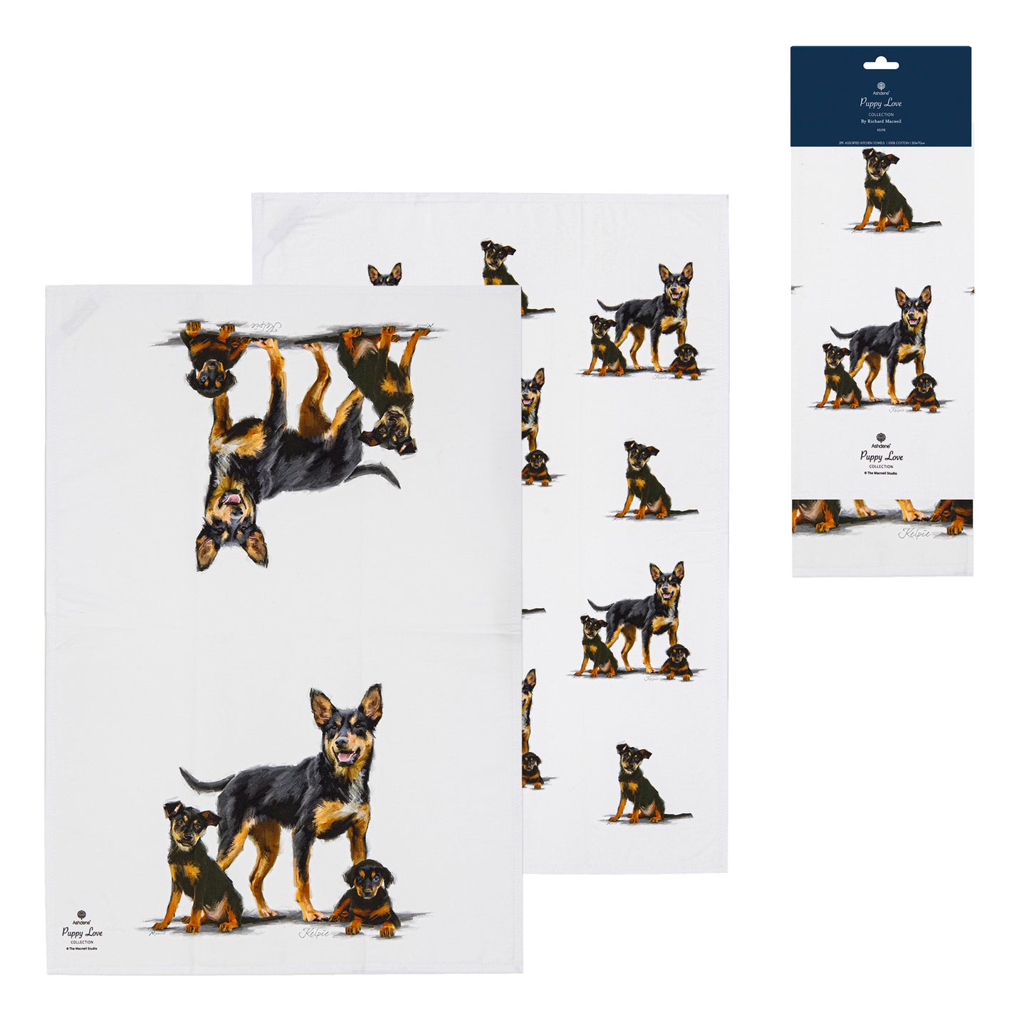 Puppy Love - Kelpie Kitchen Towel (2PK)