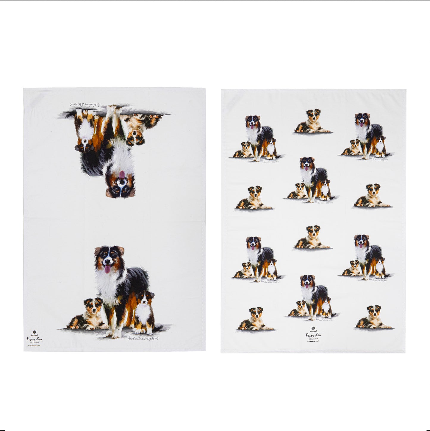 Puppy Love - Australian Shepherd Kitchen Towel (2PK)