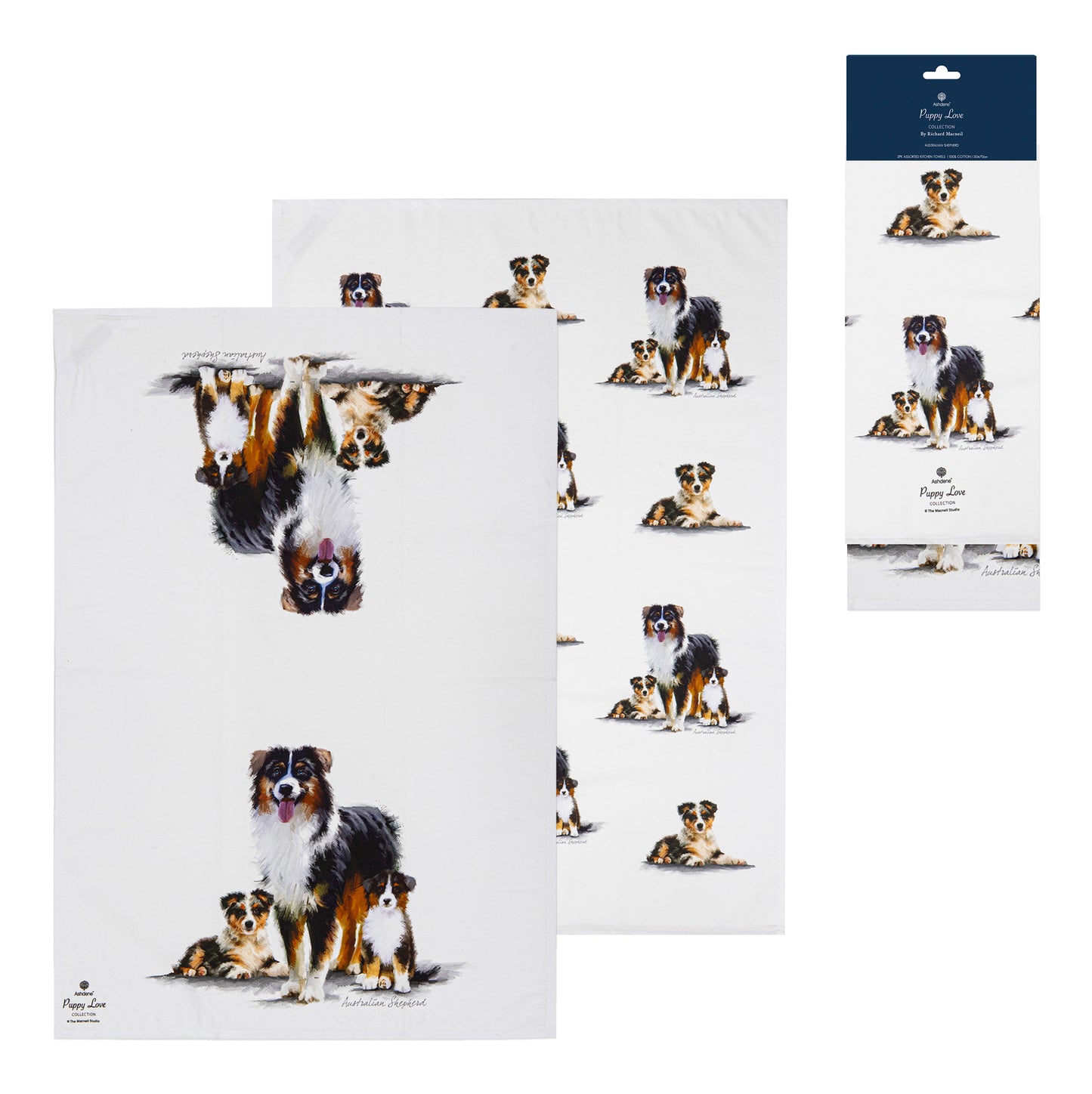 Puppy Love - Australian Shepherd Kitchen Towel (2PK)