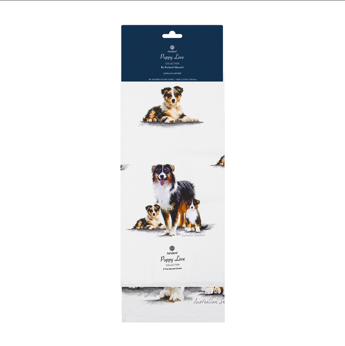 Puppy Love - Australian Shepherd Kitchen Towel (2PK)