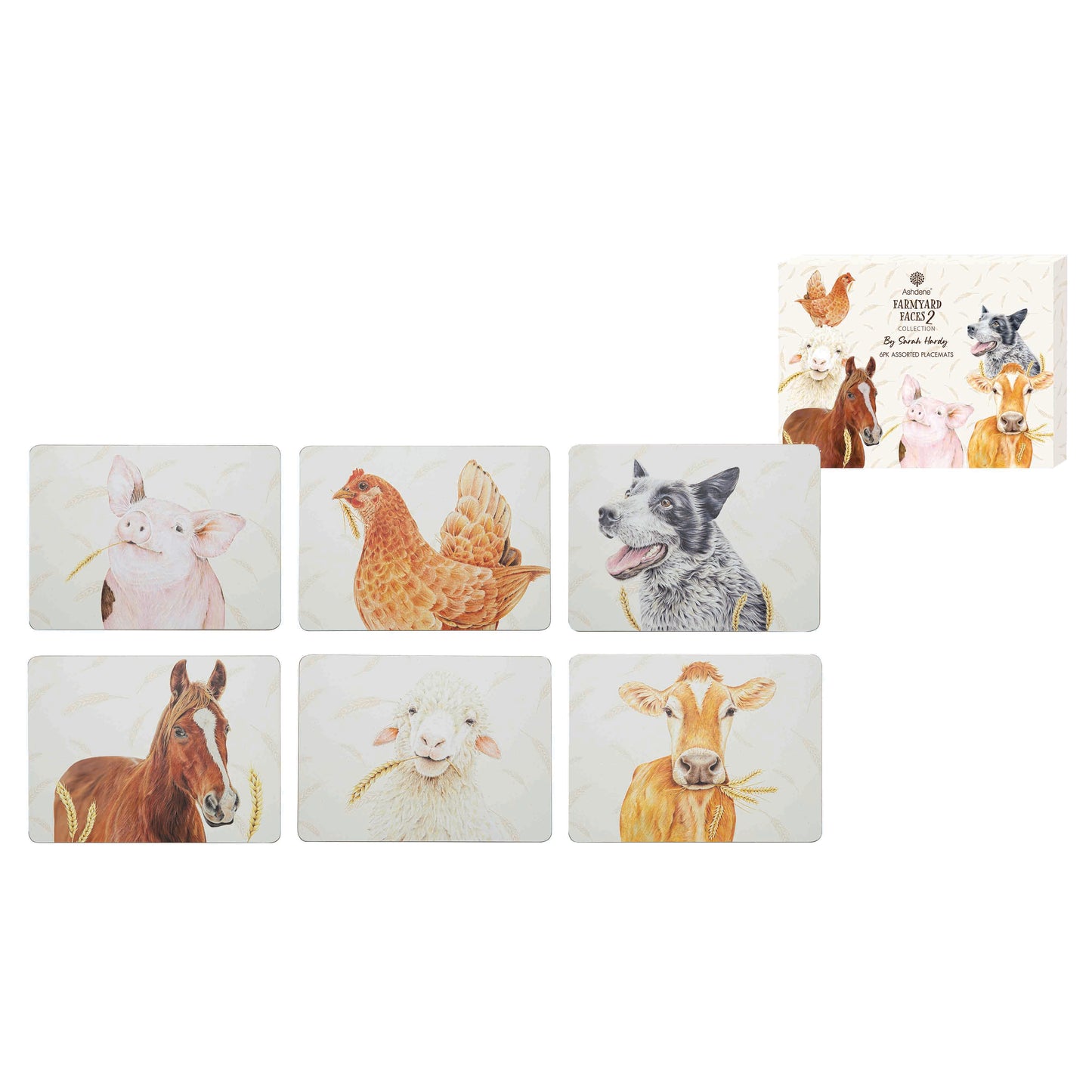 Farmyard Faces - Placemat 6PK