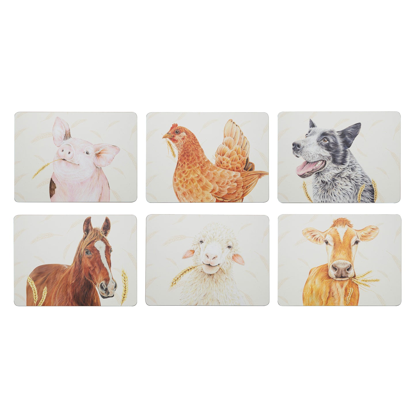Farmyard Faces - Placemat 6PK