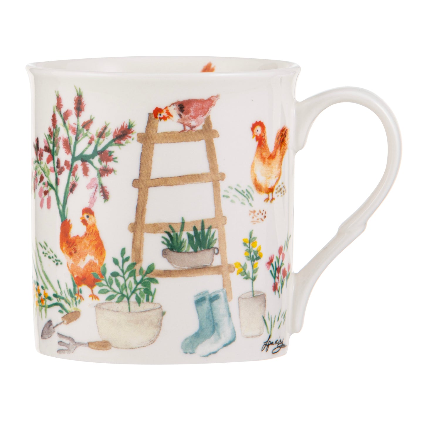 Garden Hens - Ladder Mug