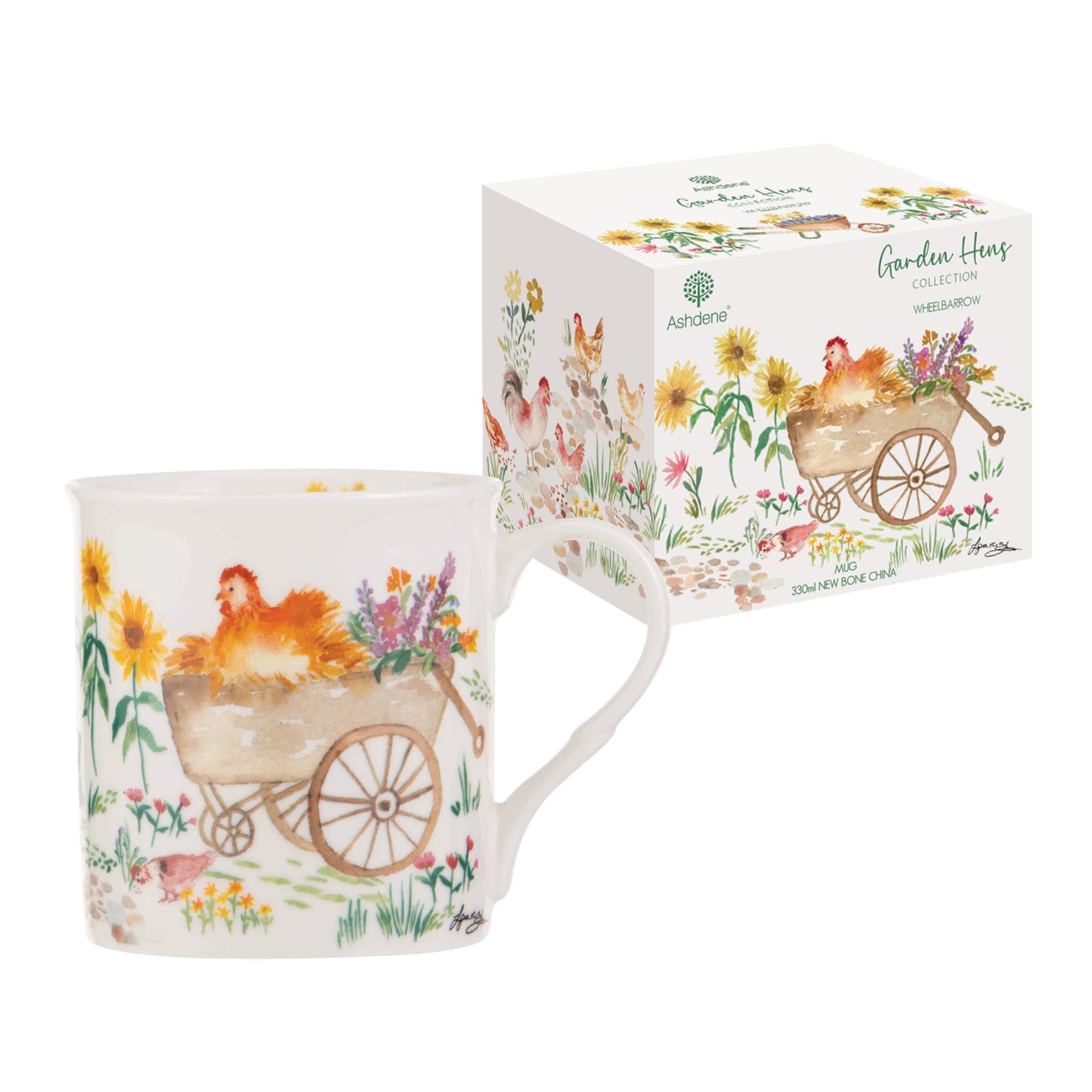 Garden Hens - Wheelbarrow Mug