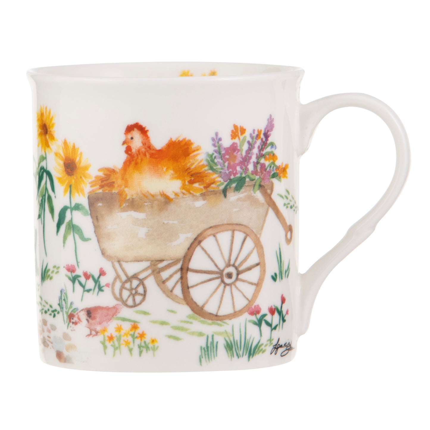 Garden Hens - Wheelbarrow Mug