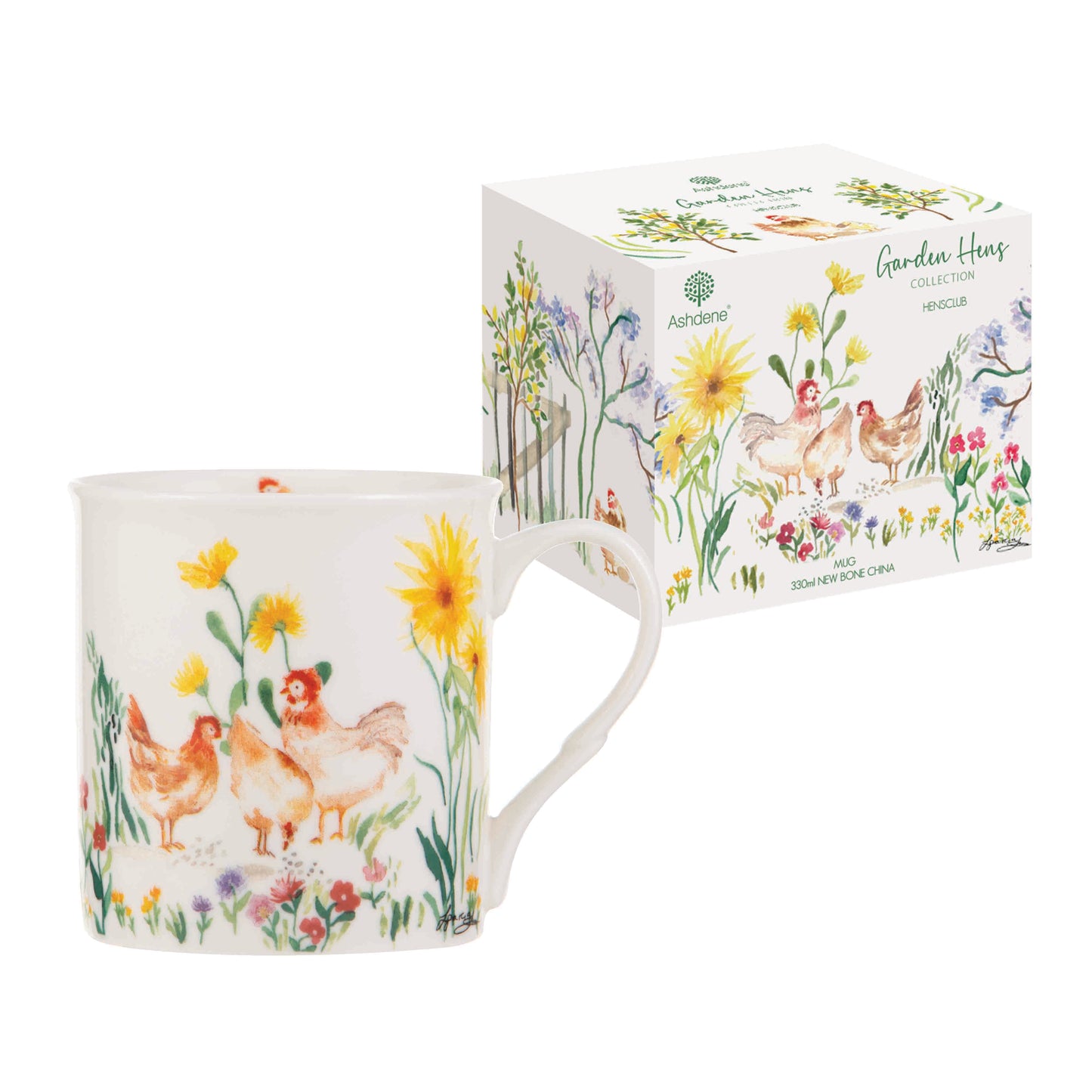 Garden Hens - Flowers Mug