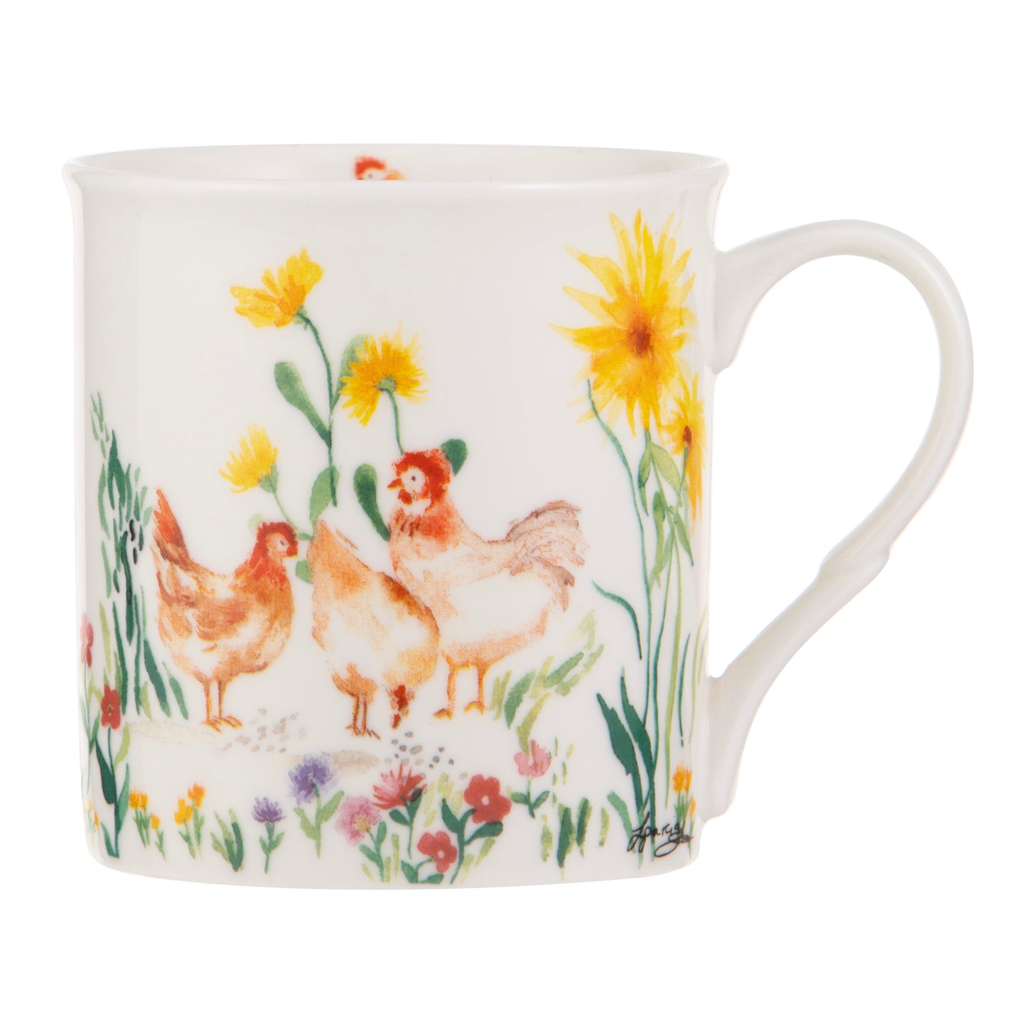 Garden Hens - Flowers Mug
