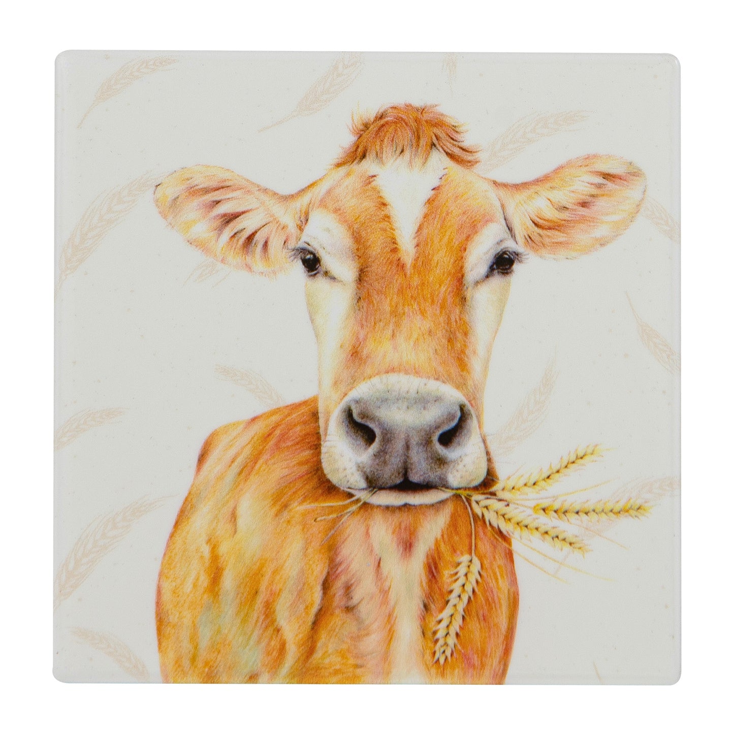 Farmyard Faces - Dairy Cow Ceramic Coaster