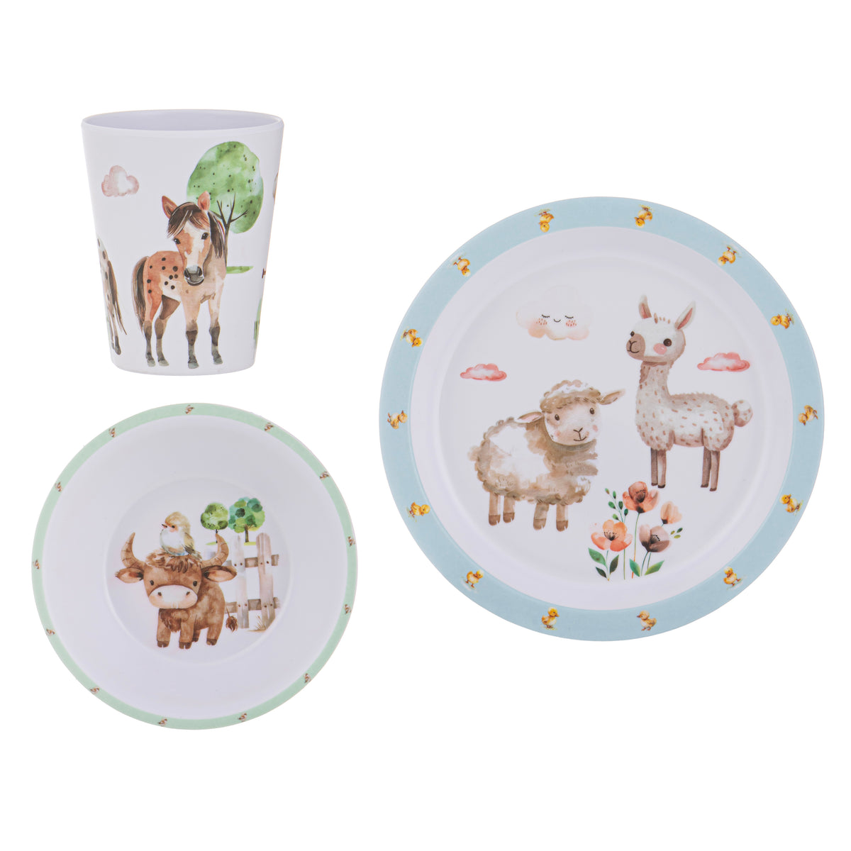 Little Farm - 3 Piece Kids Dinner Set