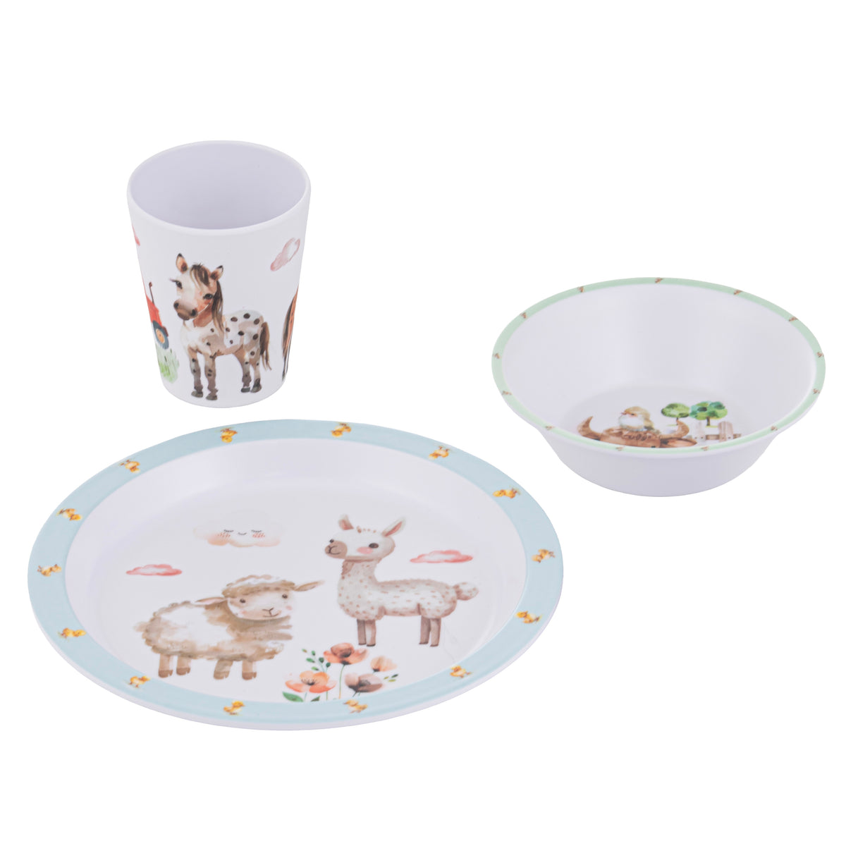 Little Farm - 3 Piece Kids Dinner Set
