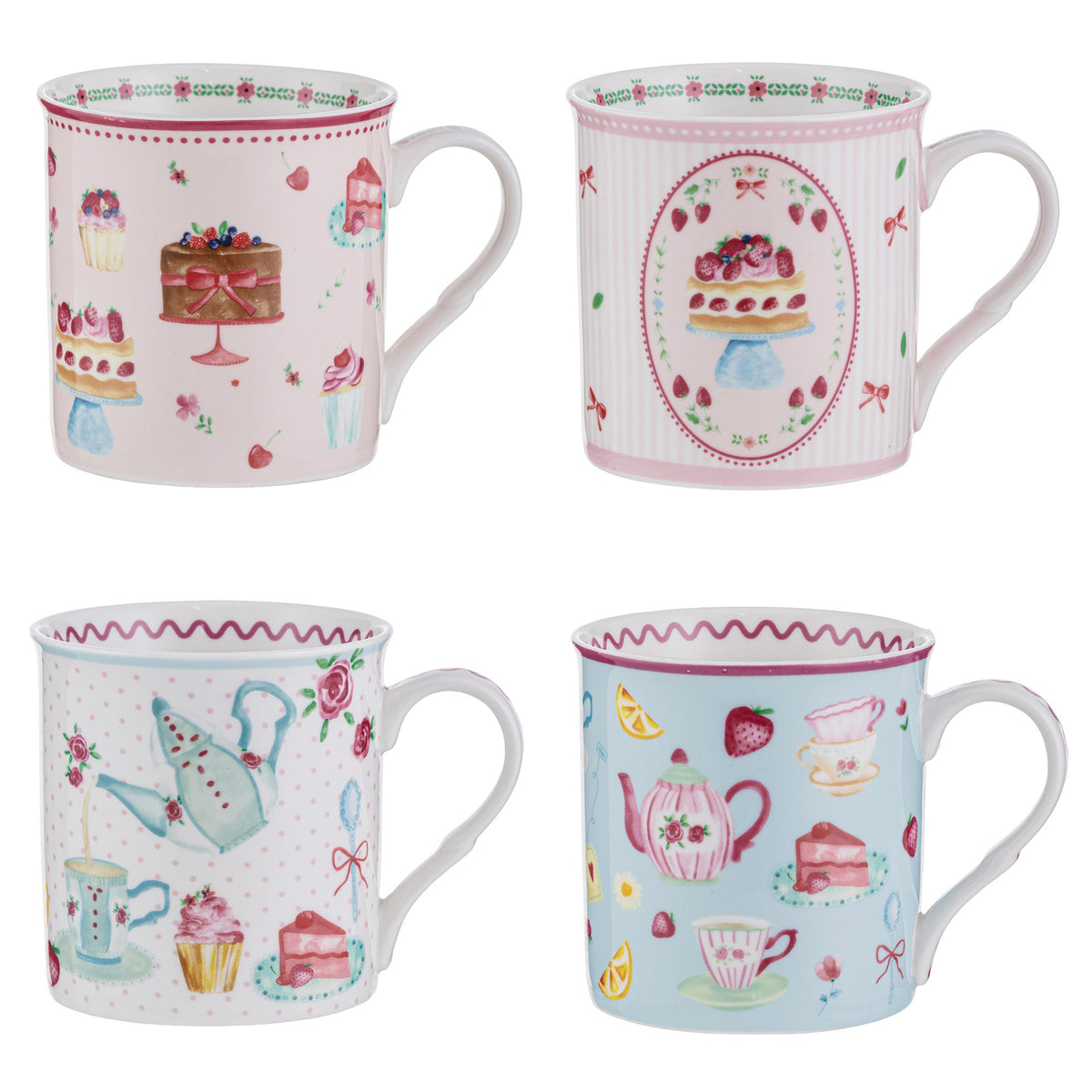Sweet Moments - Set of 4 Assorted Mugs