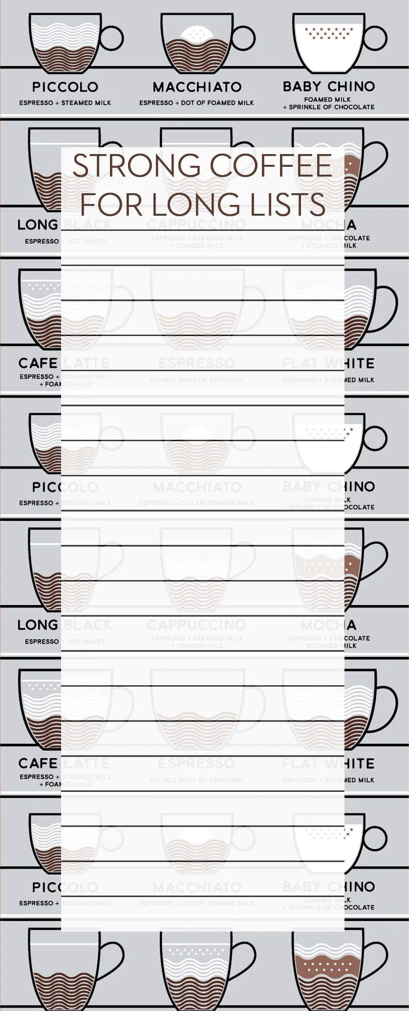 Shopping List - Strong Coffee For Long Lists