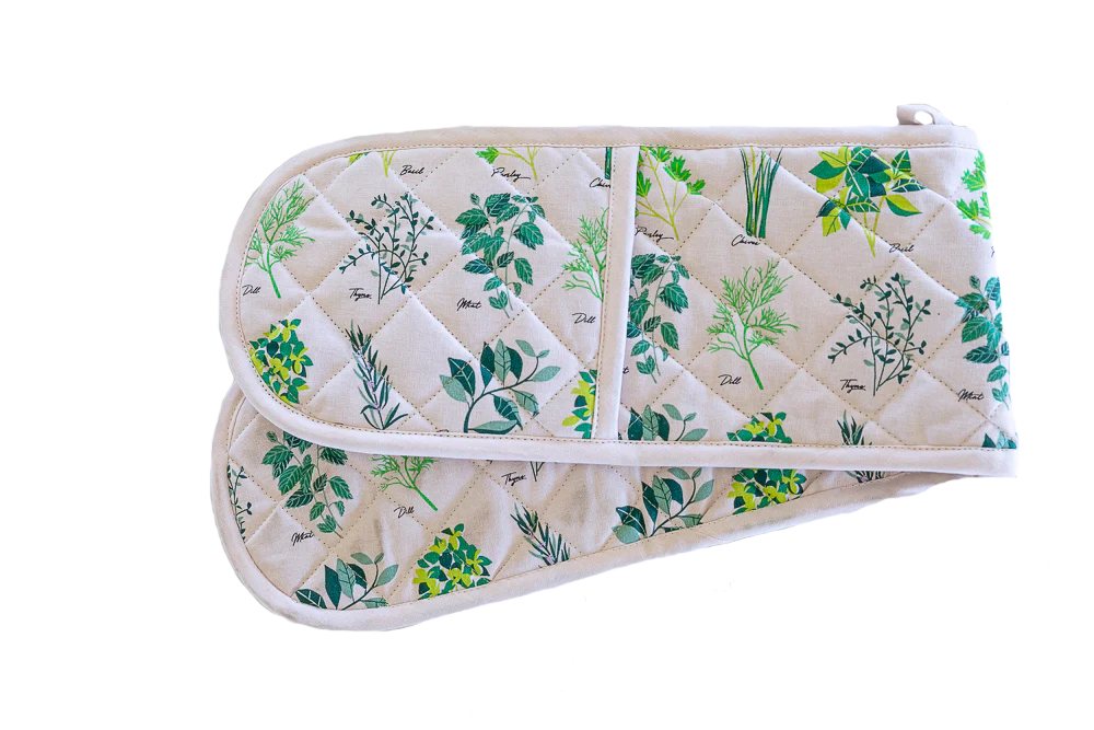 Double Oven Glove - Herbs