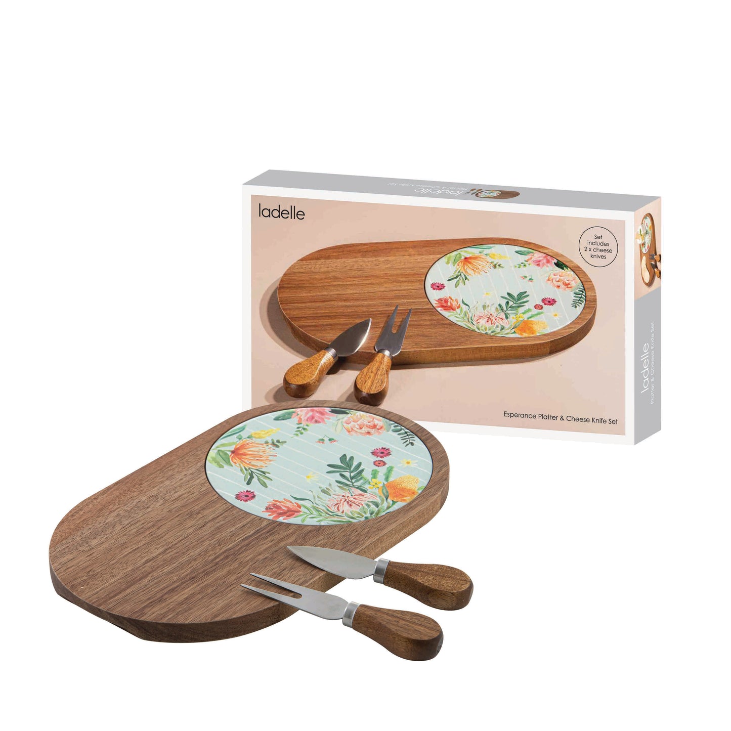 Esperance - Platter and Cheese Knife Set