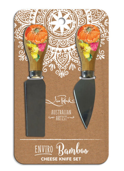 Cheese Knives - Bright Poppies