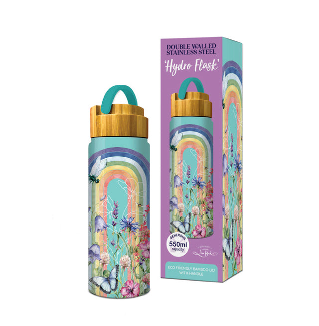 Double Walled Stainless Steel ‘Hydro Flask’ - Rainbow Wildflowers