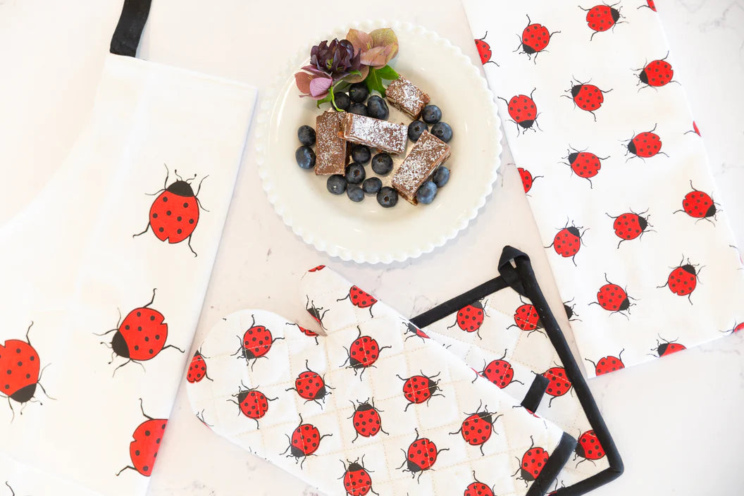 Oven Glove & Pot Holder Set - Ladybird