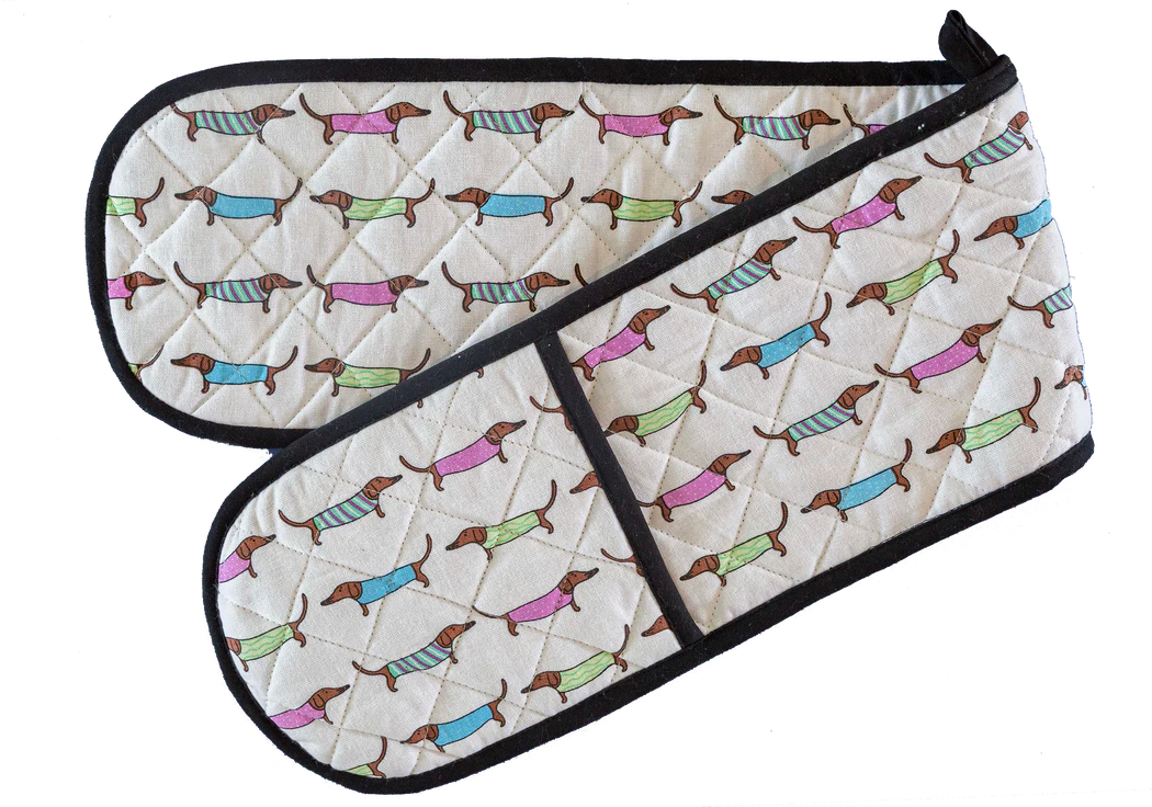 Double Oven Glove - Sausage Dogs