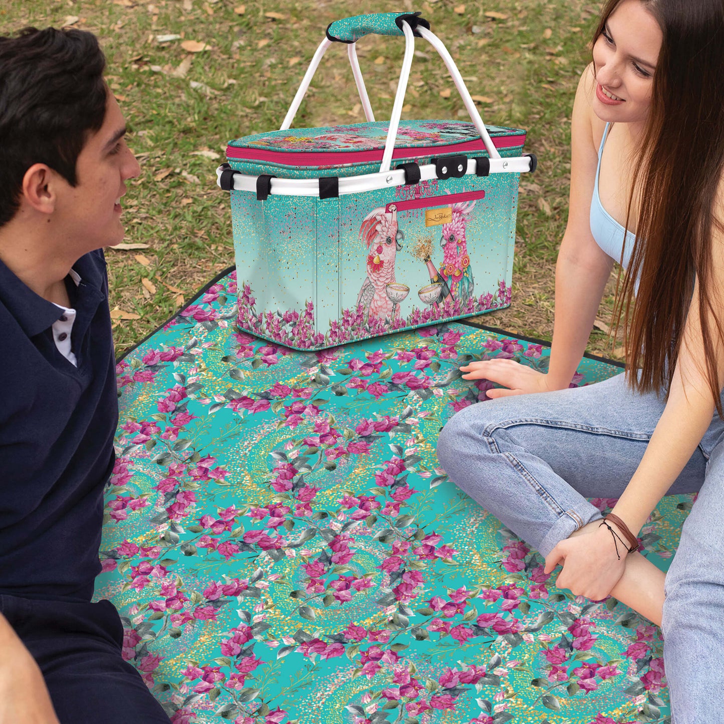 Picnic Rug - Bougainvillea Breeze