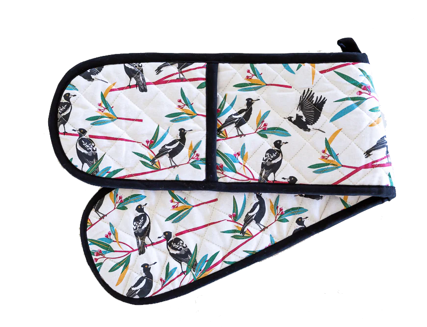 Double Oven Glove - Magpies