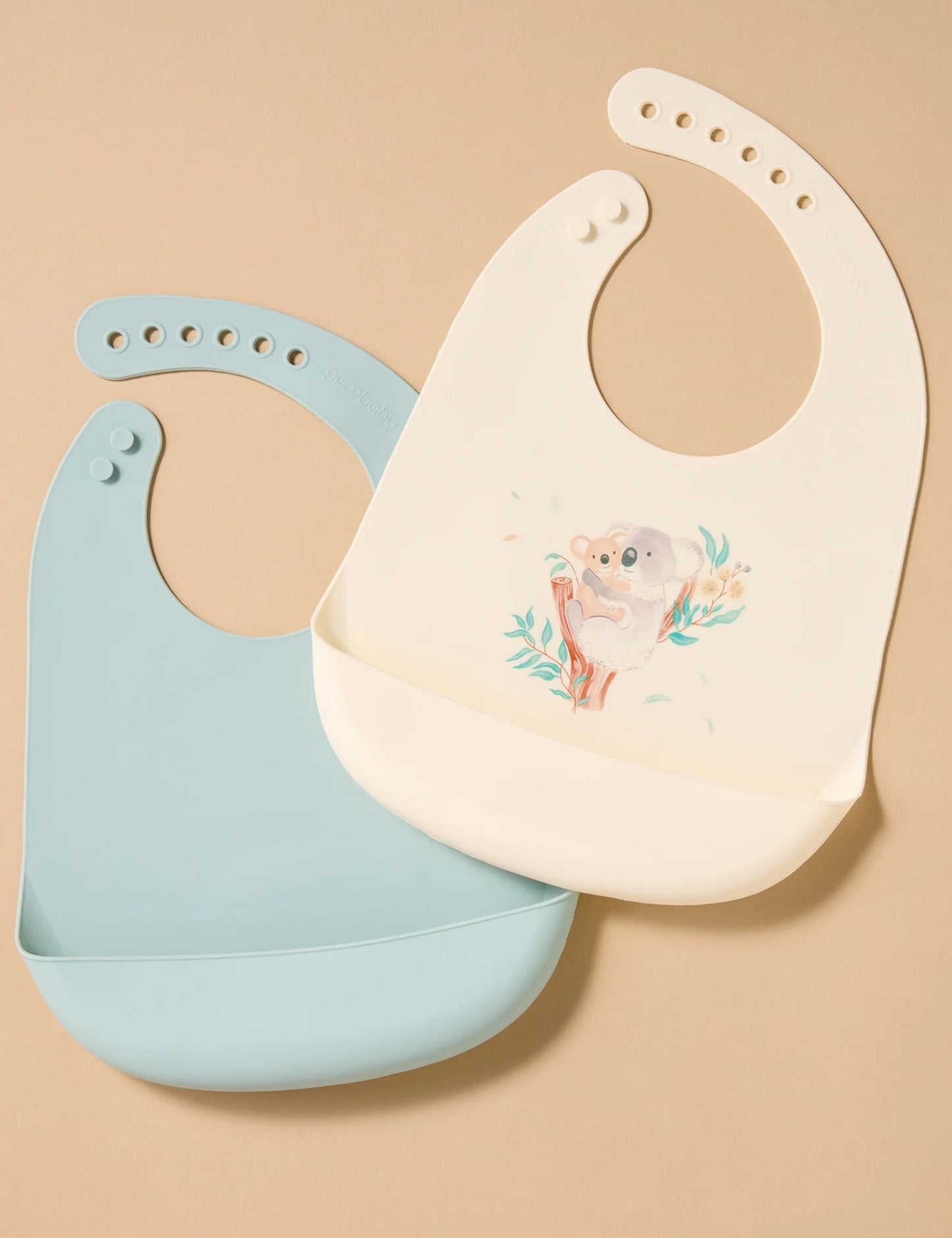 Koala Silicone Bib 2PK