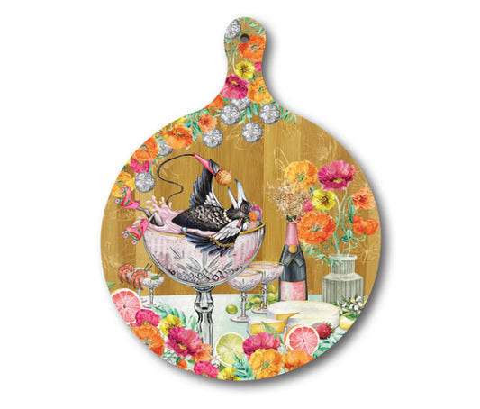 Round Bamboo Serving Board - Maggie’s Song