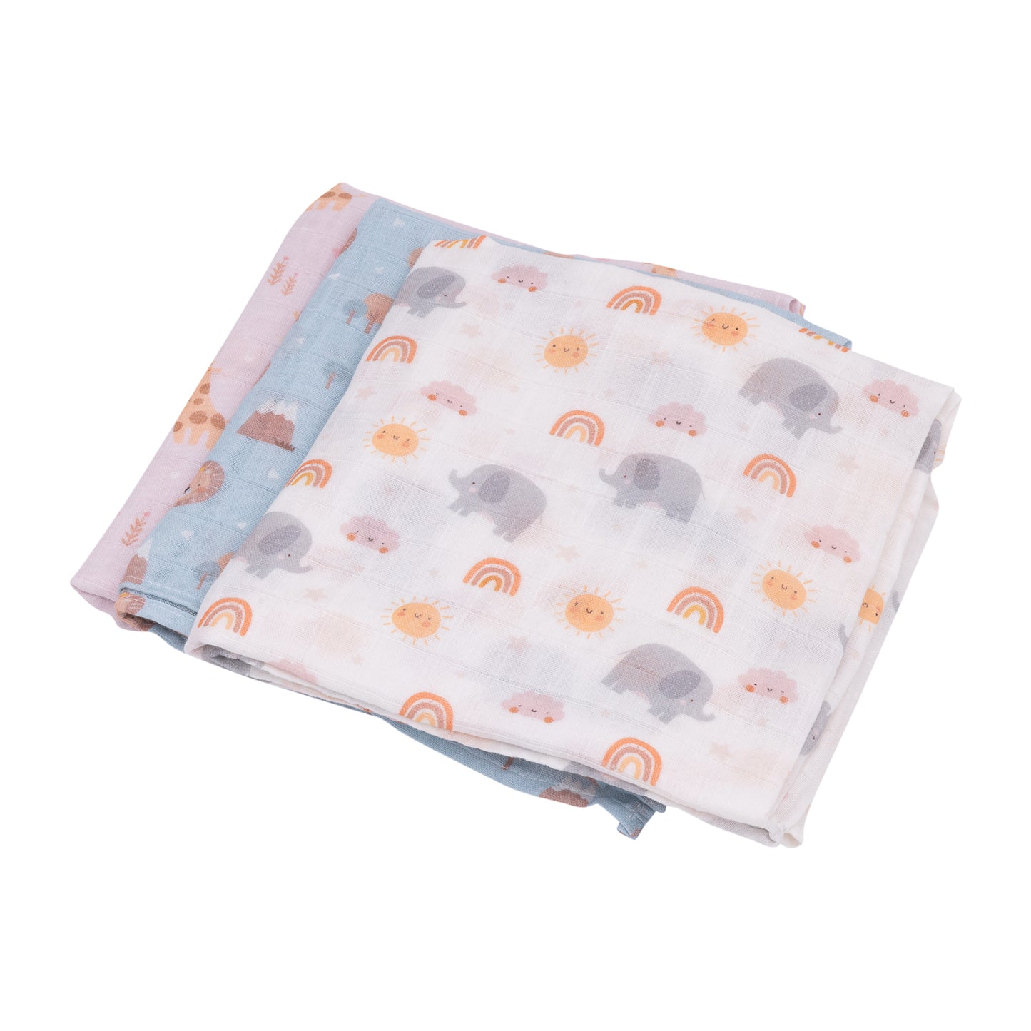 Ellie Elephant Muslin Wrap