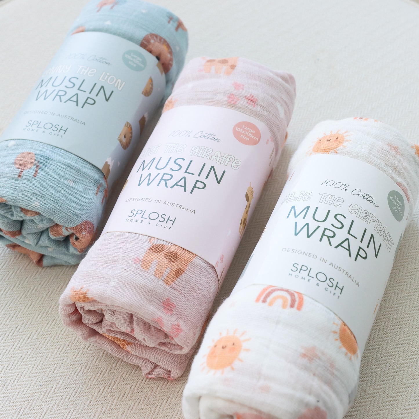 Gigi Giraffe Muslin Wrap