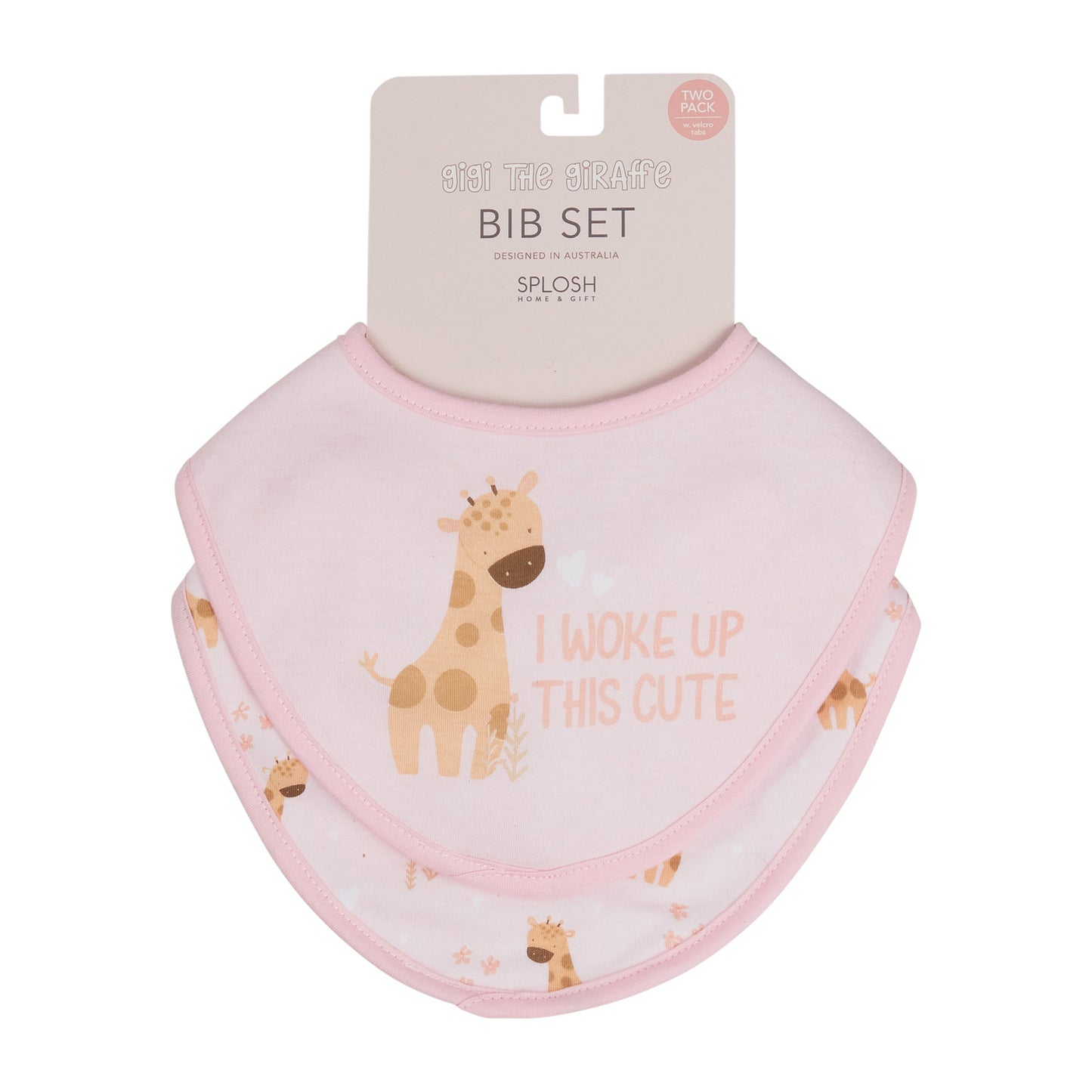 Gigi Giraffe Bib 2pk