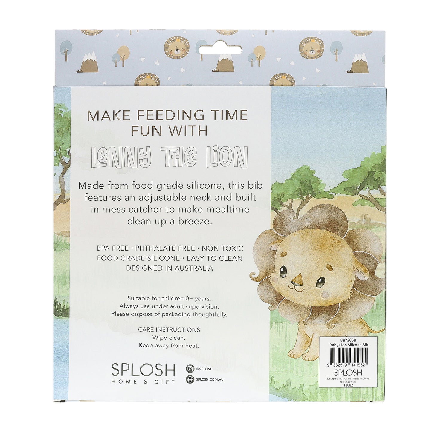 Lenny Lion Silicone Bib