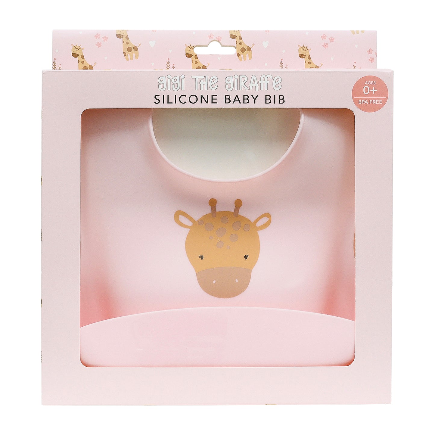 Gigi Giraffe Silicone Bib
