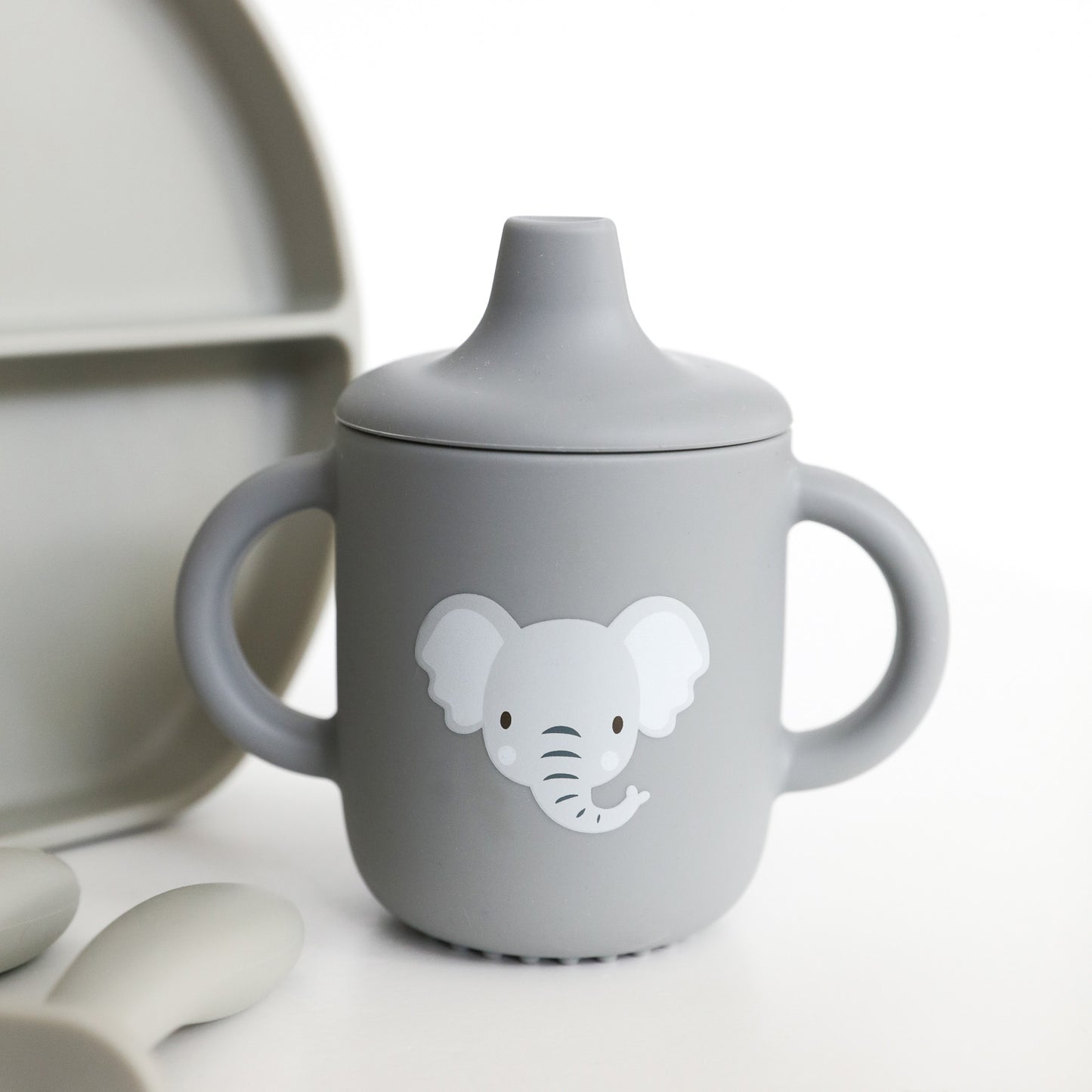 Ellie Elephant Silicone Sippy Cup