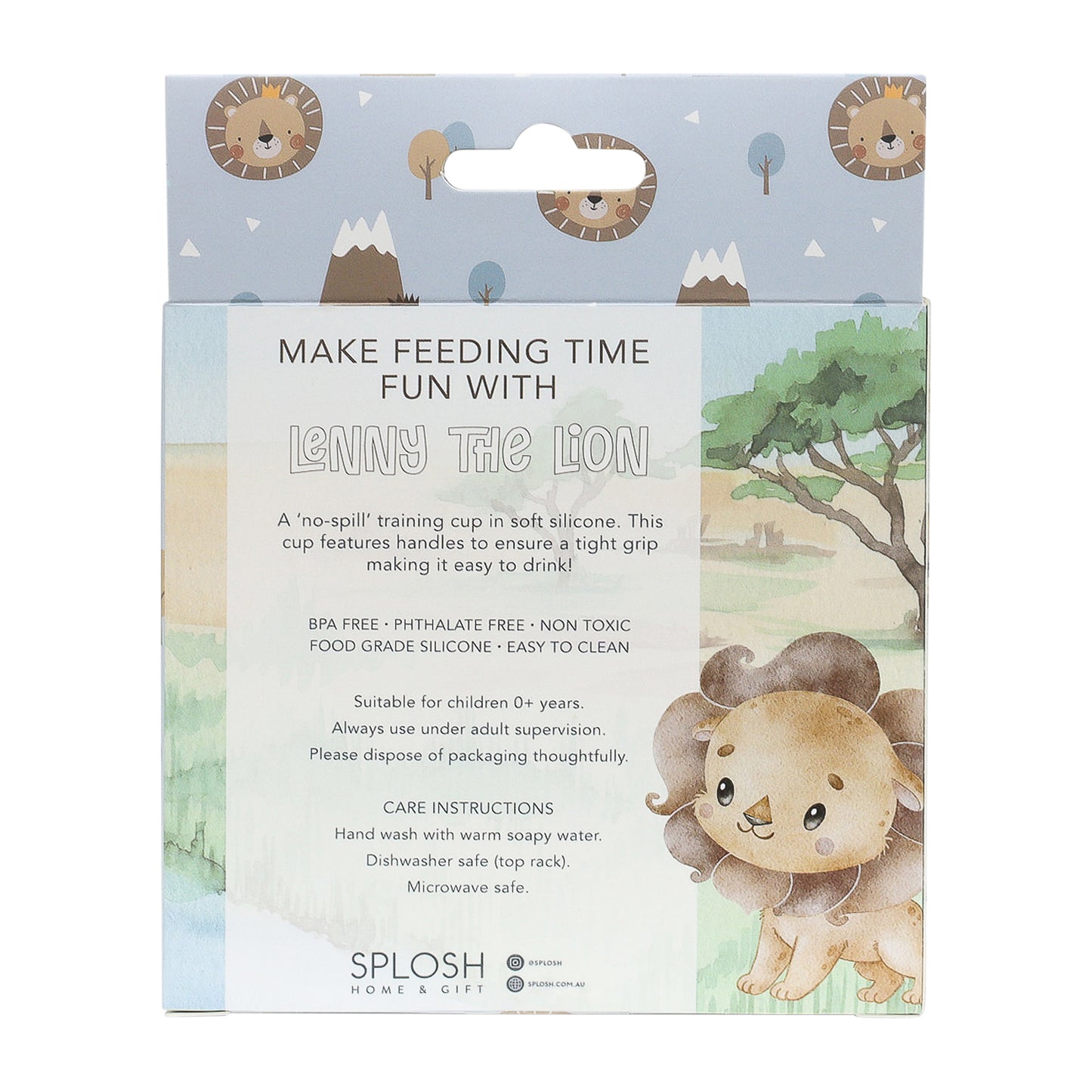 Lenny Lion Silicone Sippy Cup