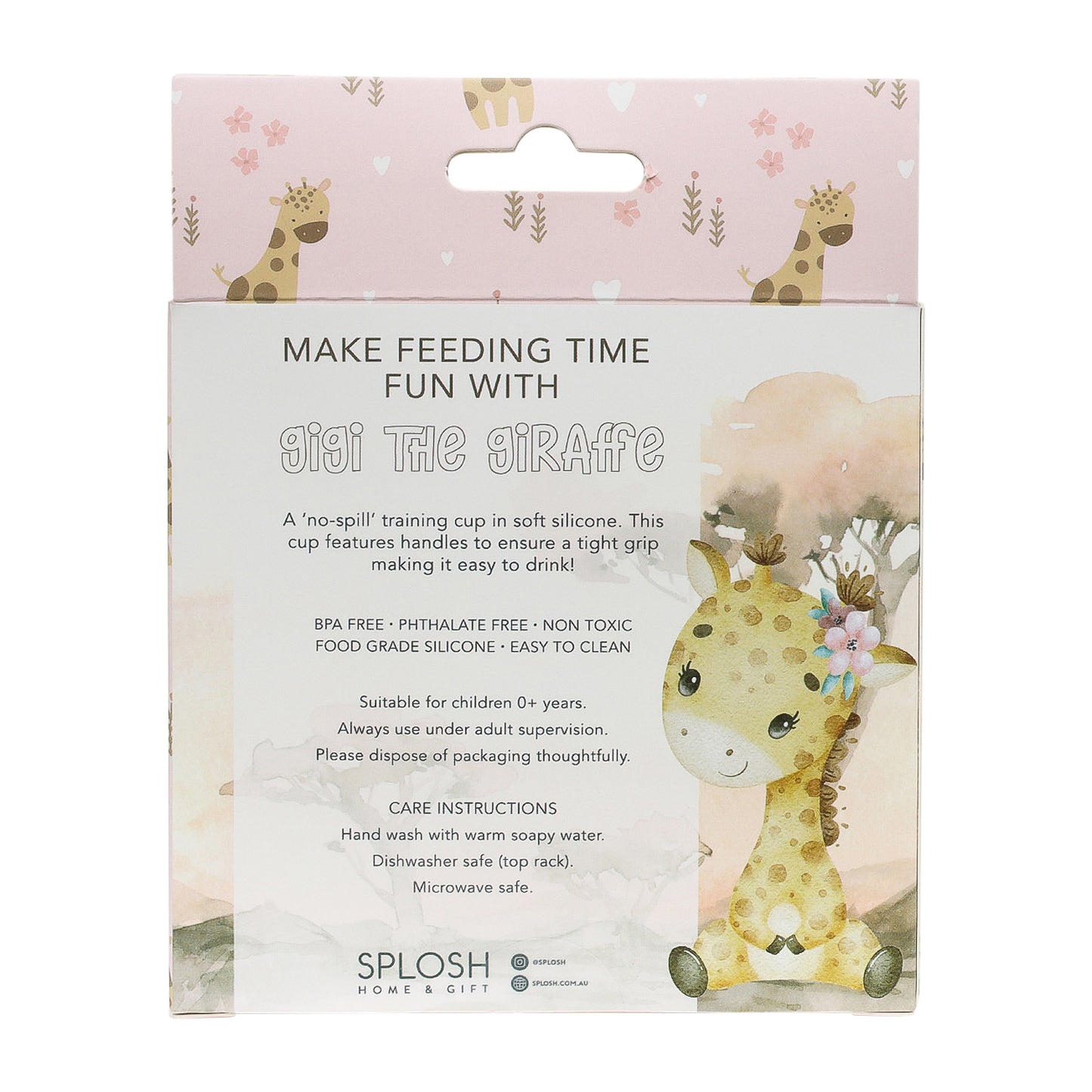 Gigi Giraffe Silicone Sippy Cup