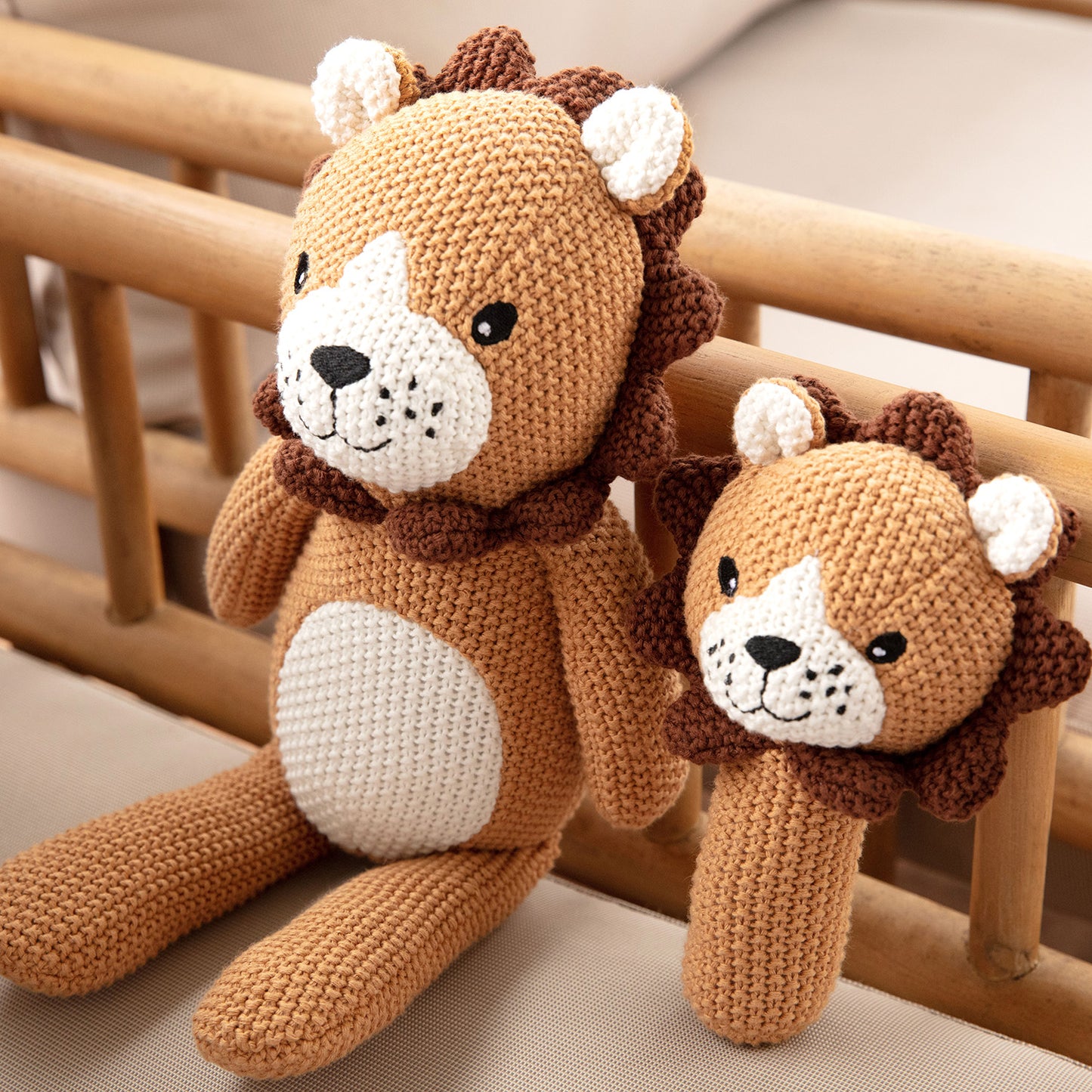 Lenny Lion Knitted Plush Toy
