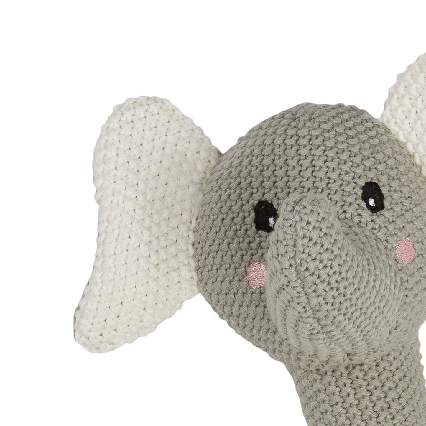 Ellie Elephant Knitted Plush Rattle