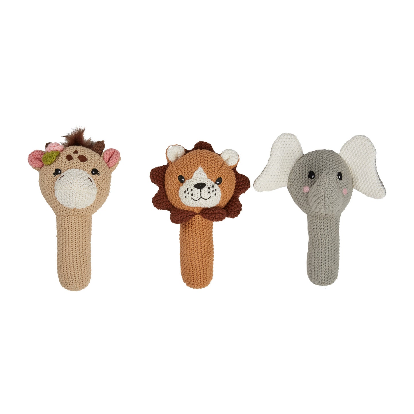 Ellie Elephant Knitted Plush Rattle
