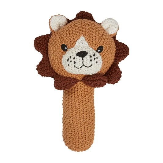 Lenny Lion Knitted Plush Rattle