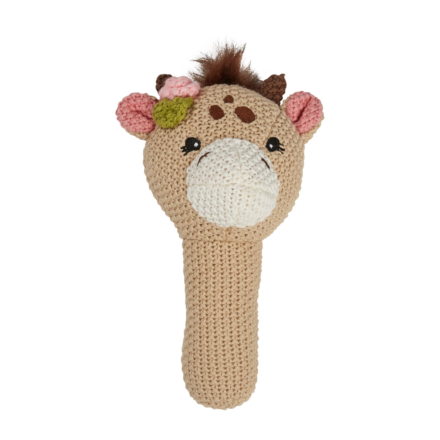 Gigi Giraffe Knitted Plush Rattle