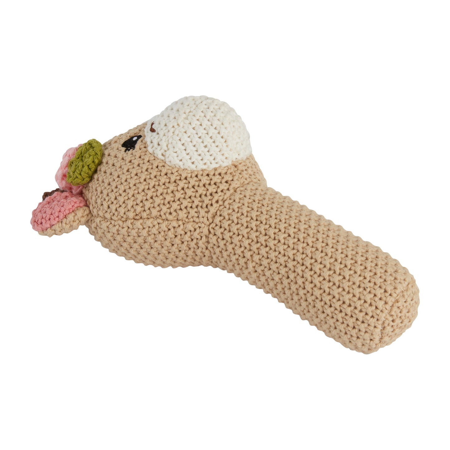 Gigi Giraffe Knitted Plush Rattle